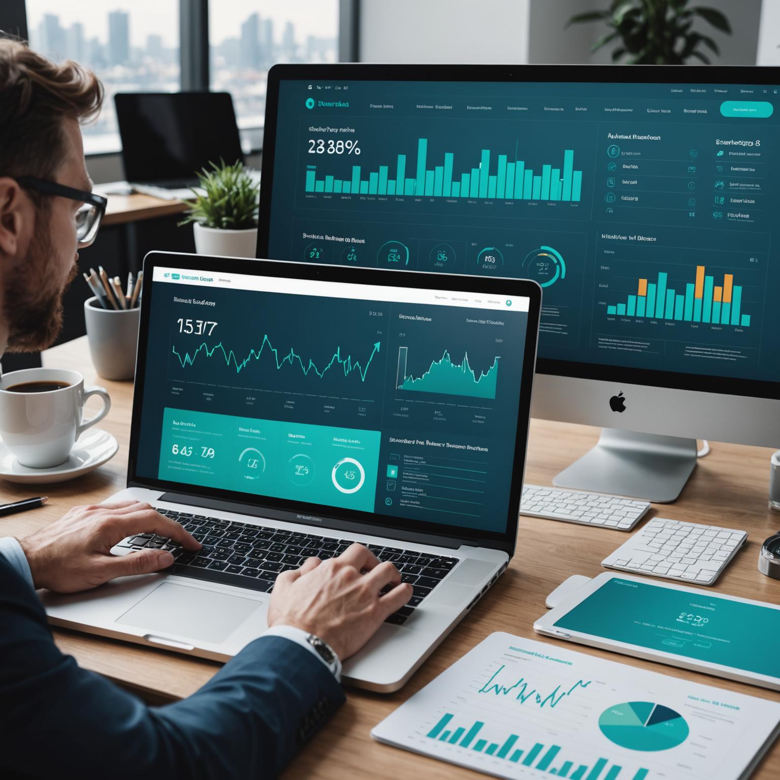 Fintech dashboard and website design