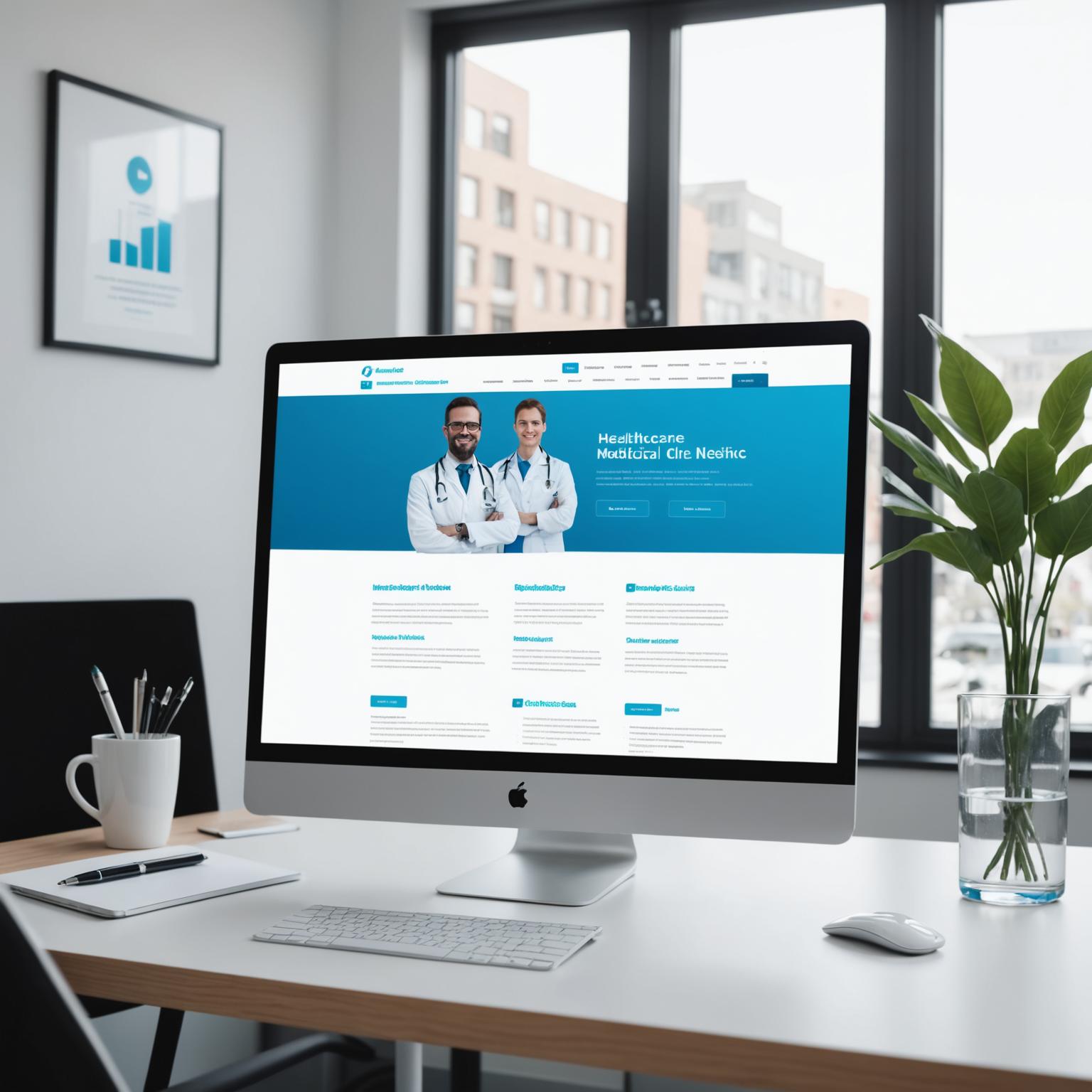 Healthcare clinic website with patient portal